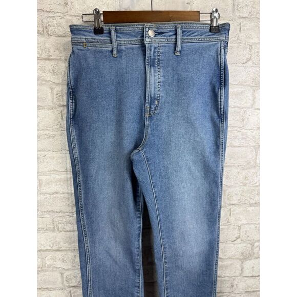 Everlane Jeans 30R Blue Medium Wash Denim The Way High Rise‎ Skinny Leg Stretch - Picture 3 of 16